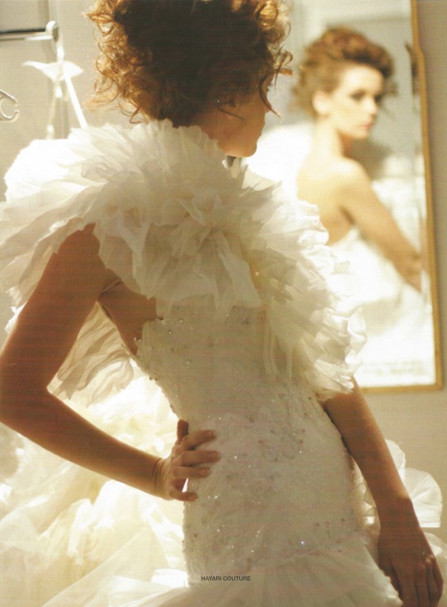 ROMANTIC, FLORAL, GRAPHIC, SHORT, VESTAL OR COLORFUL, HAYARI Paris PRESENTS ITS SPRING 2013 COLLECTION OF WEDDING DRESSES